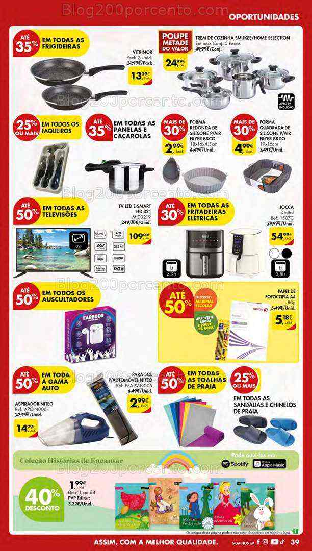 Antevisão Folheto PINGO DOCE Bazar Médias Promoções de 18 a 24 julho