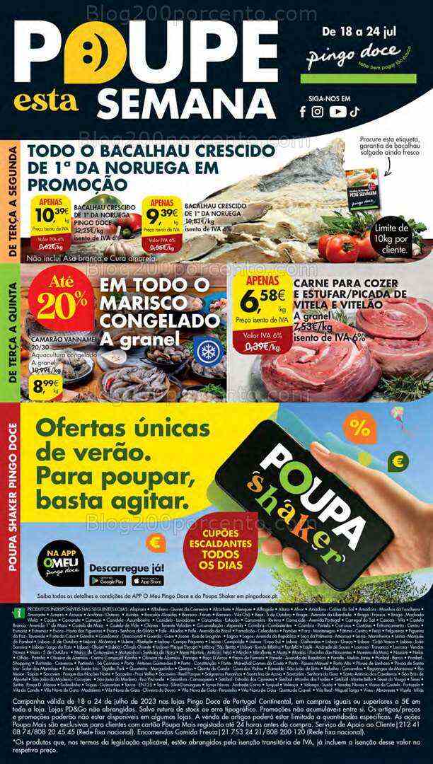 Antevisão Folheto PINGO DOCE Lojas Médias Promoções de 18 a 24 julho