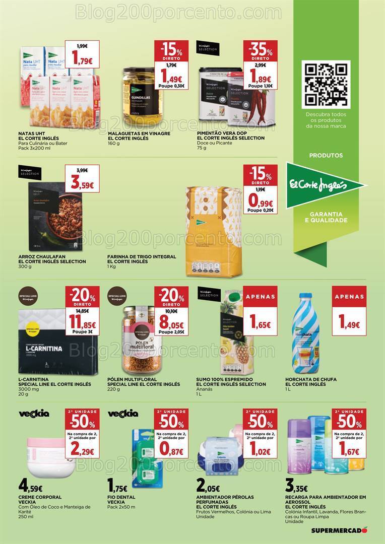 Antevisão Folheto EL CORTE INGLÉS Promoções de 1 a 11 janeiro