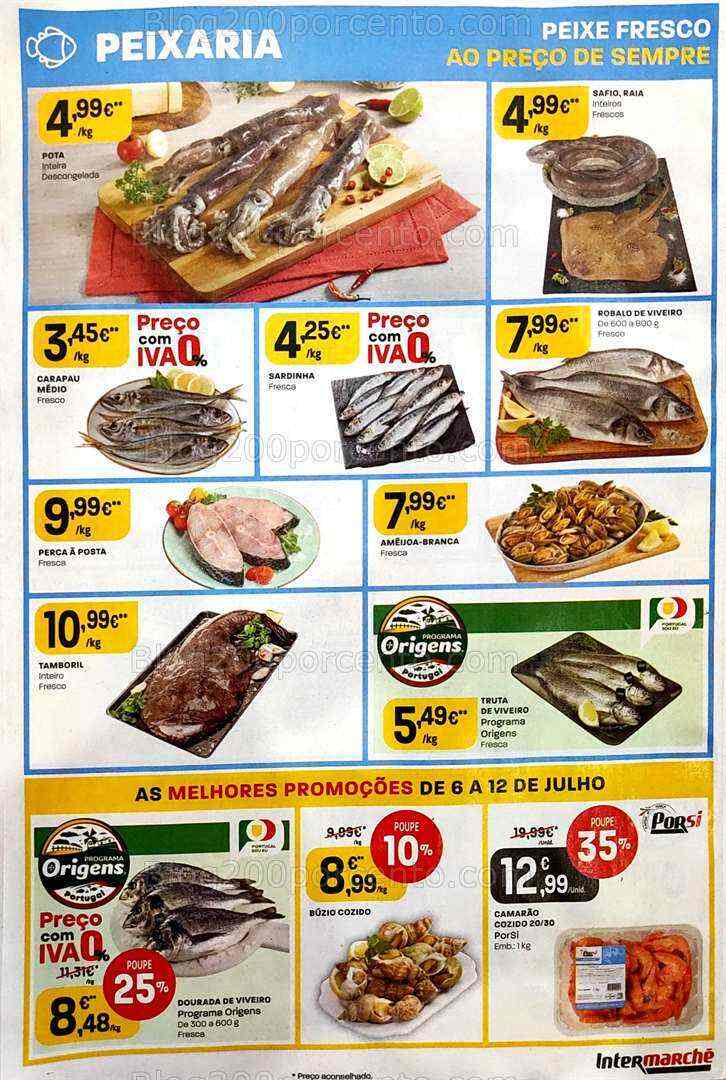 Antevisão Folheto INTERMARCHÉ Promoções de 6 a 12 julho