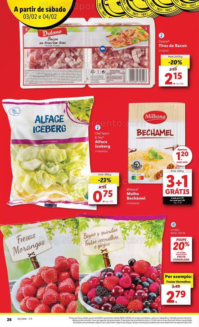 Antevisão Folheto LIDL Promoções Fim de Semana - 3 e 4 fevereiro