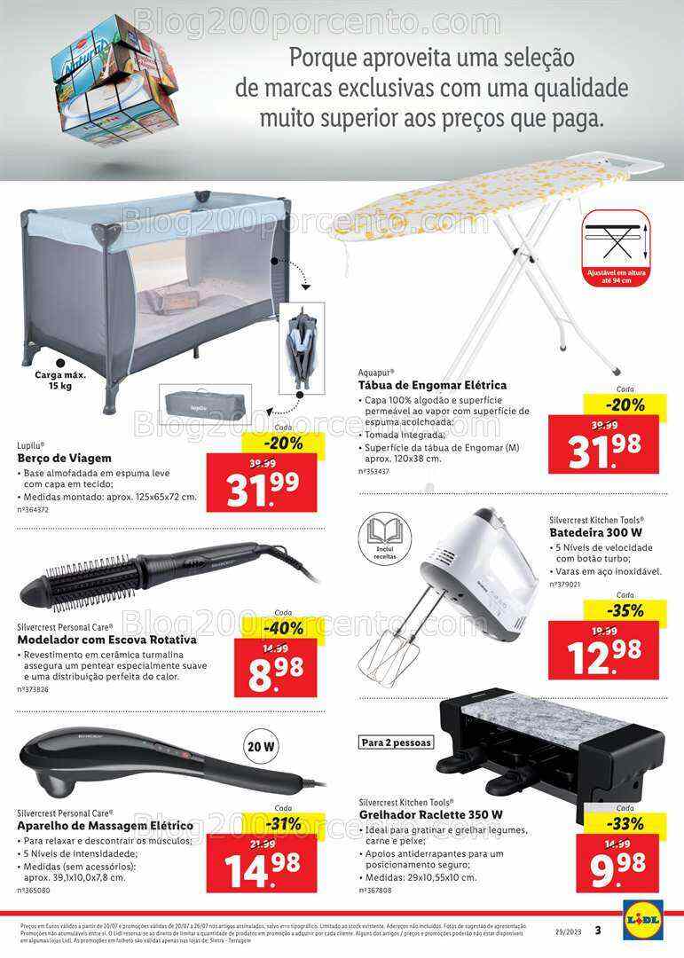 Antevisão Folheto LIDL Extra Promoções de 20 a 26 julho