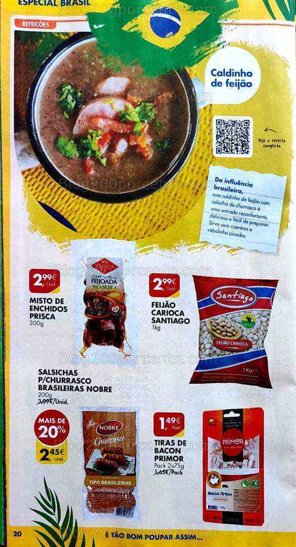 Antevisão Folheto PINGO DOCE Sabores do Brasil Promoções de 11 a 17 julho