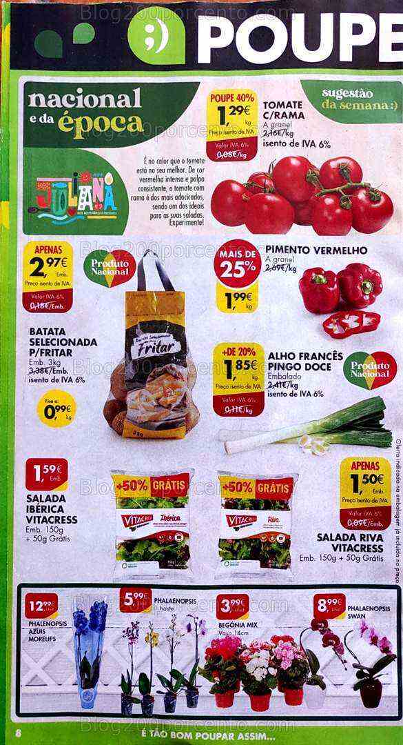 Antevisão Folheto PINGO DOCE Promoções de 11 a 17 julho