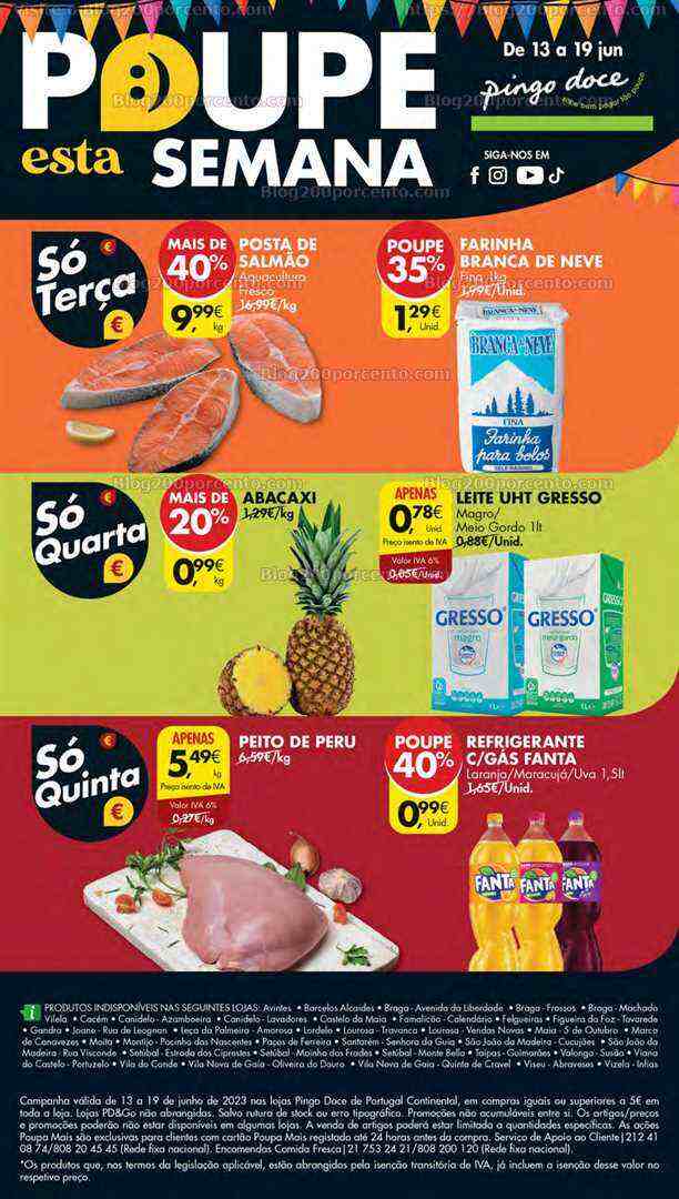 Antevisão Folheto PINGO DOCE Promoções de 13 a 19 junho