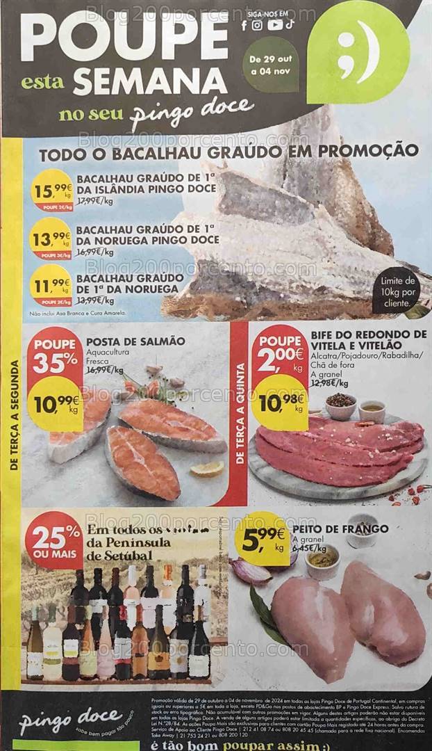 Antevisão Folheto PINGO DOCE Promoções de 29 outubro a 4 novembro