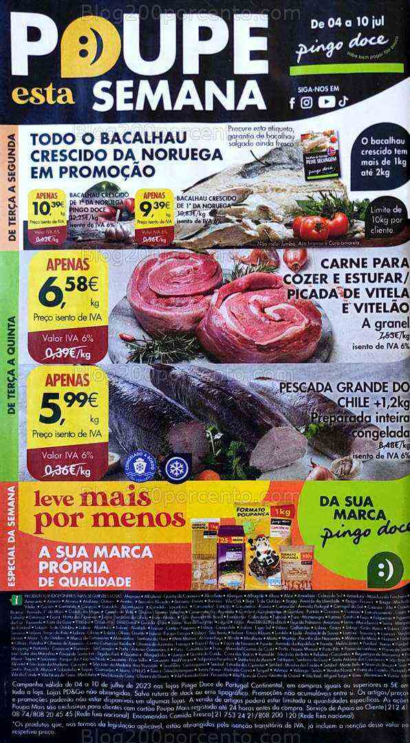 Antevisão Folheto PINGO DOCE Promoções de 4 a 10 julho