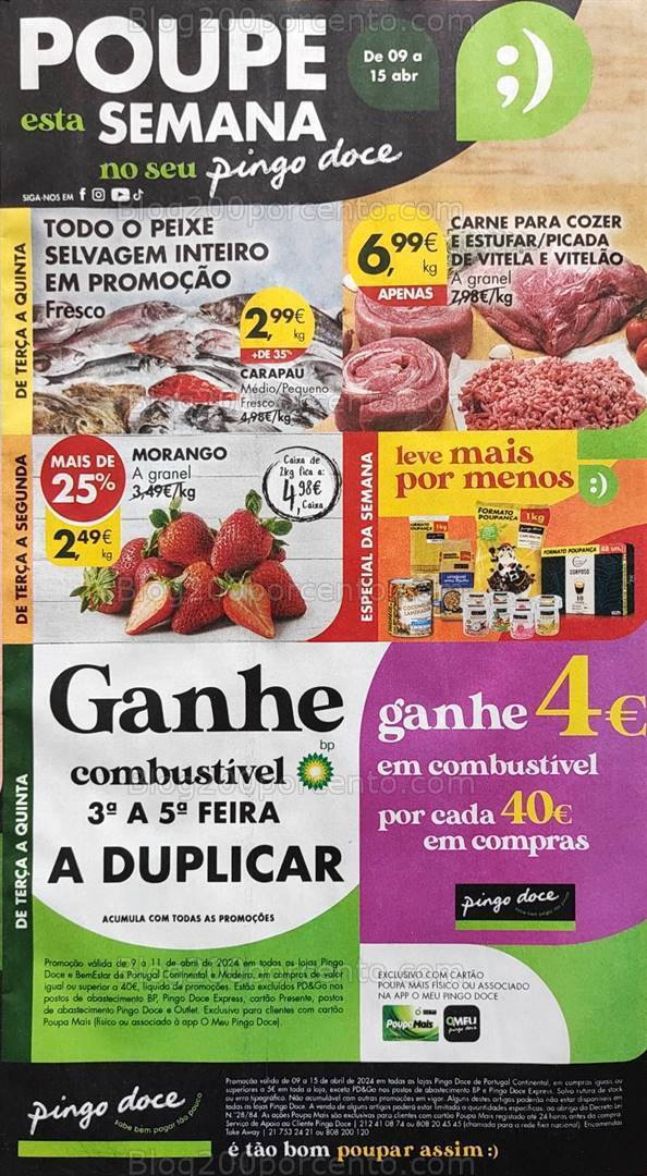 Antevisão Folheto PINGO DOCE Promoções de 9 a 15 abril