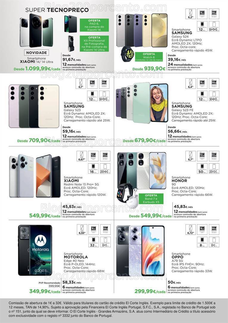 Antevisão Folheto EL CORTE INGLÉS Tecnologia Promoções de 1 a 17 março