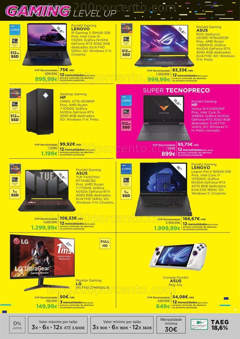 Antevisão Folheto EL CORTE INGLÉS Tecnologia Promoções de 1 a 17 março