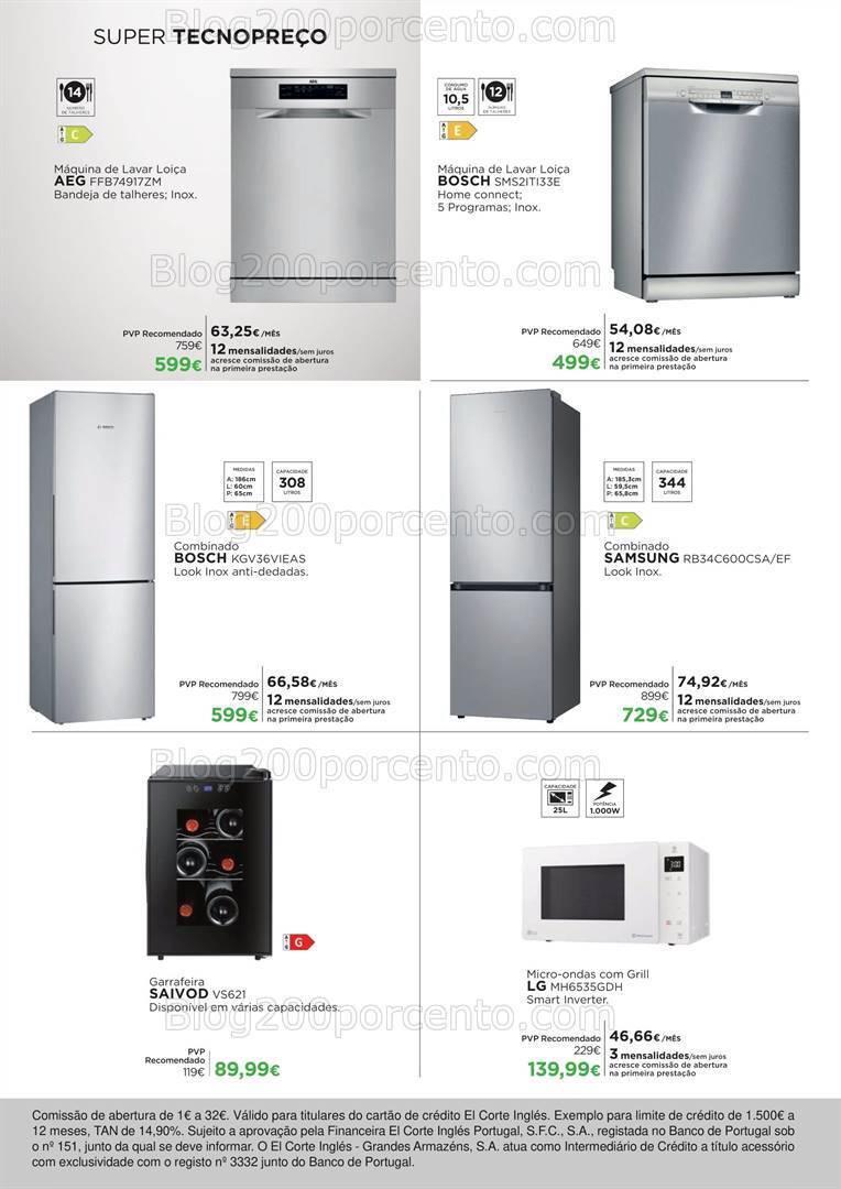 Antevisão Folheto EL CORTE INGLÉS Tecnologia Promoções de 1 a 17 março