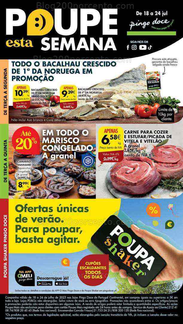 Antevisão Folheto PINGO DOCE Lojas Grandes Promoções de 18 a 24 julho
