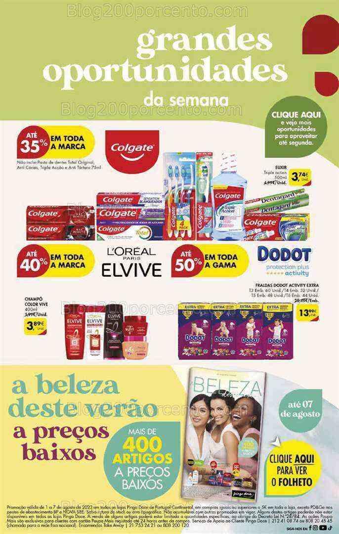 Antevisão Folheto PINGO DOCE Promoções Fim de Semana - 4 a 7 agosto