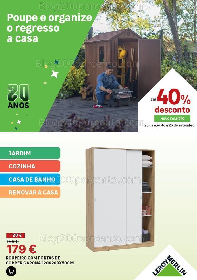 Antevisão Folheto LEROY MERLIN Promoções de 25 agosto a 25 setembro