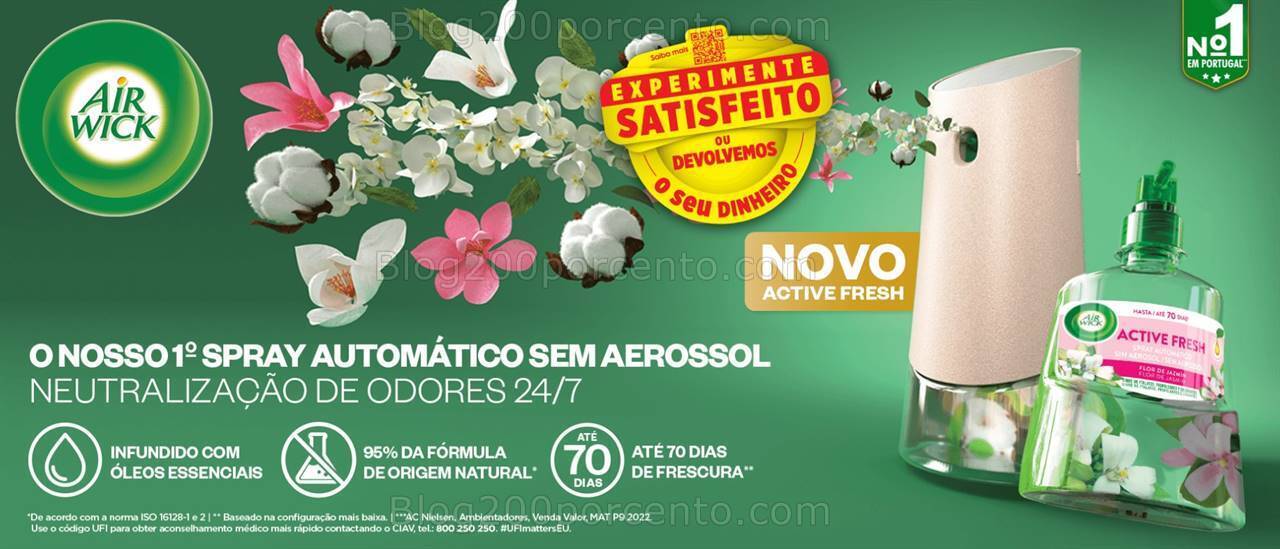ALERTA - Novo Satisfeito ou Reembolsado AIR WICK promoção até 31 março