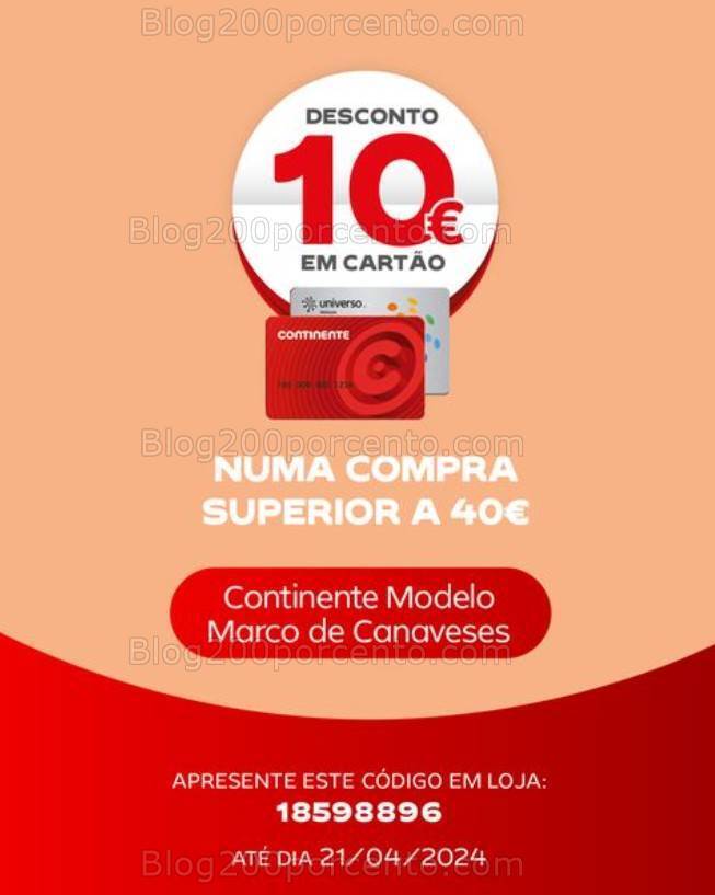 ALERTA - Novos cupões de Desconto até 10€ CONTINENTE Promoções - 15 a 21 abril