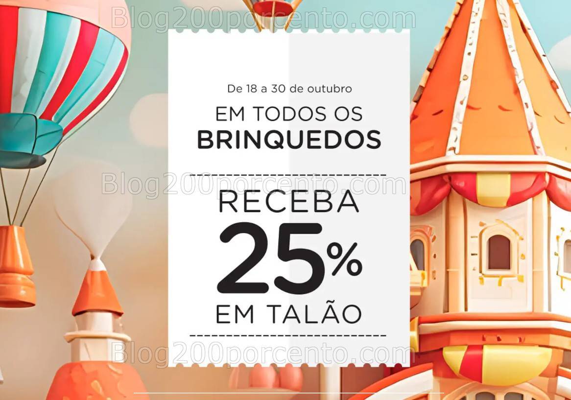 ALERTA - 25% de desconto em todos os brinquedos EL CORTE INGLÉS - 18 a 30 outubro