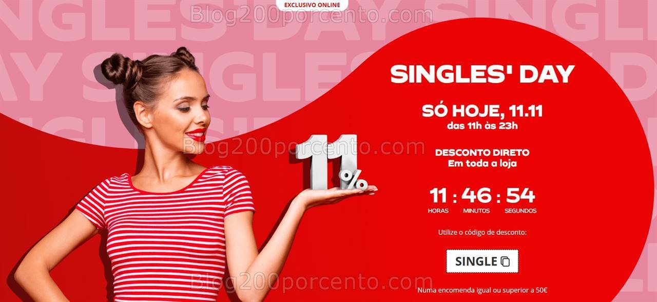 ALERTA - Singles Day CONTINENTE 11% de desconto das 11 às 23 - só 11 novembro!