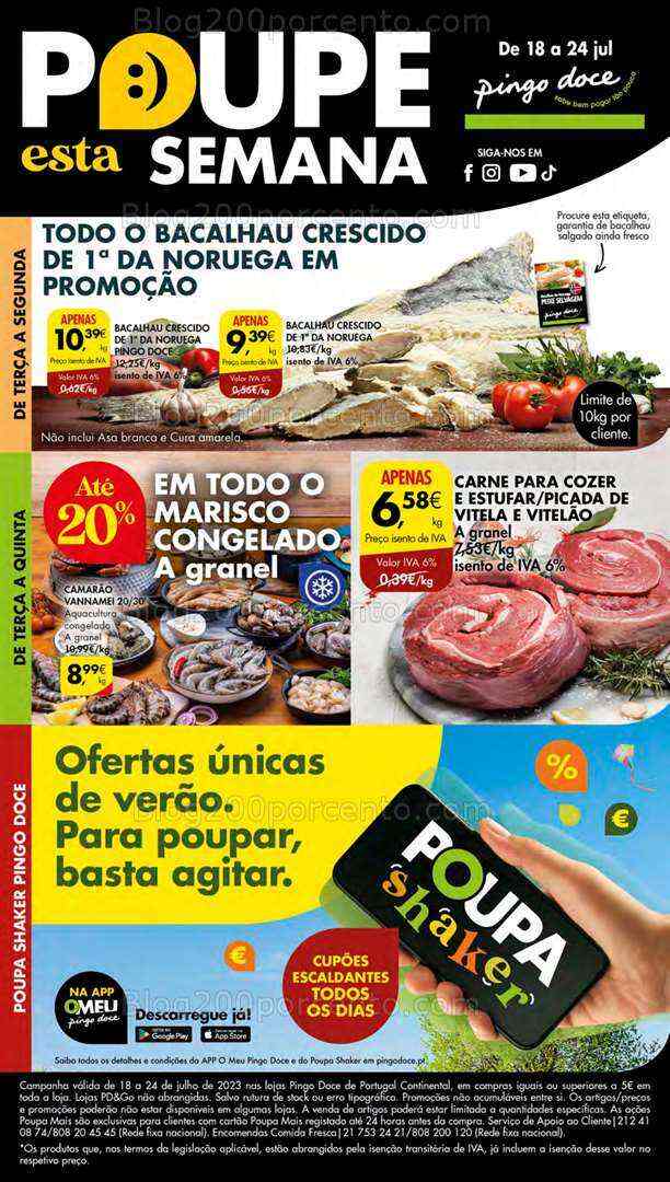 Antevisão Folheto PINGO DOCE Lojas Pequenas Promoções de 18 a 24 julho