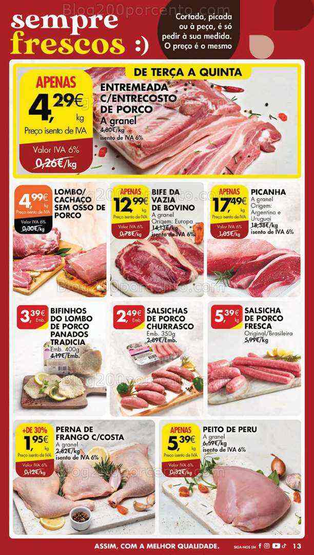Antevisão Folheto PINGO DOCE Frescos Promoções de 1 a 7 agosto