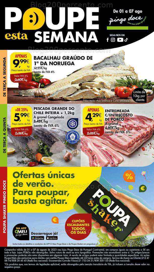 Antevisão Folheto PINGO DOCE Lojas Grandes Promoções de 1 a 7 agosto