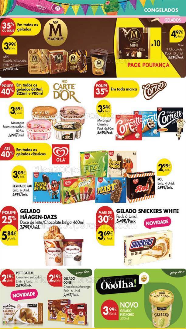 Antevisão Folheto PINGO DOCE Especial Gelados Promoções de 28 maio a 3 junho