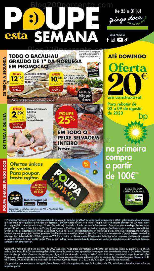 Antevisão Folheto PINGO DOCE Lojas Grandes Promoções de 25 a 31 julho