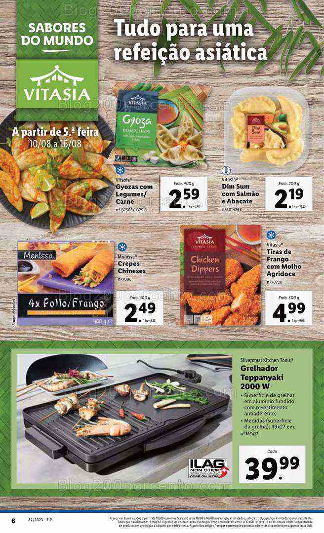 Antevisão Folheto LIDL Sabores do Mundo Promoções de 10 a 16 agosto