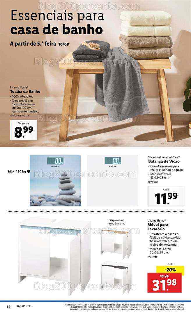 Antevisão Folheto LIDL Bazar Promoções de 10 a 16 agosto