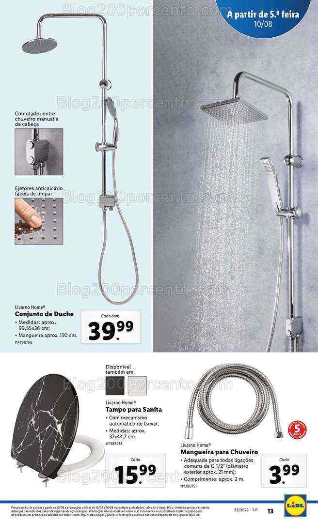 Antevisão Folheto LIDL Bazar Promoções de 10 a 16 agosto