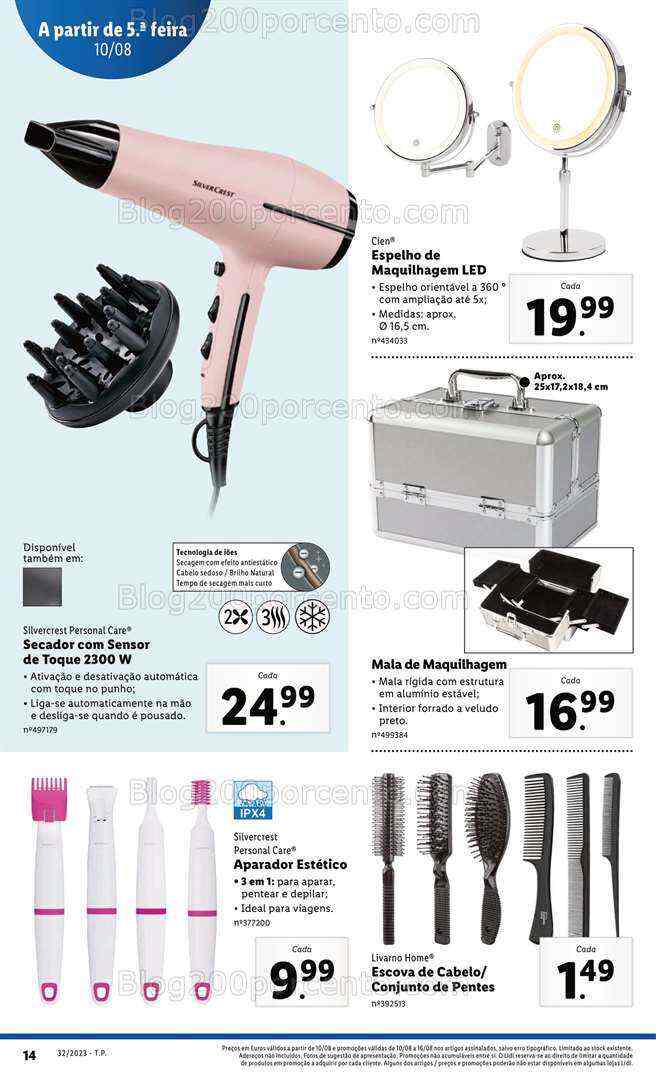 Antevisão Folheto LIDL Bazar Promoções de 10 a 16 agosto