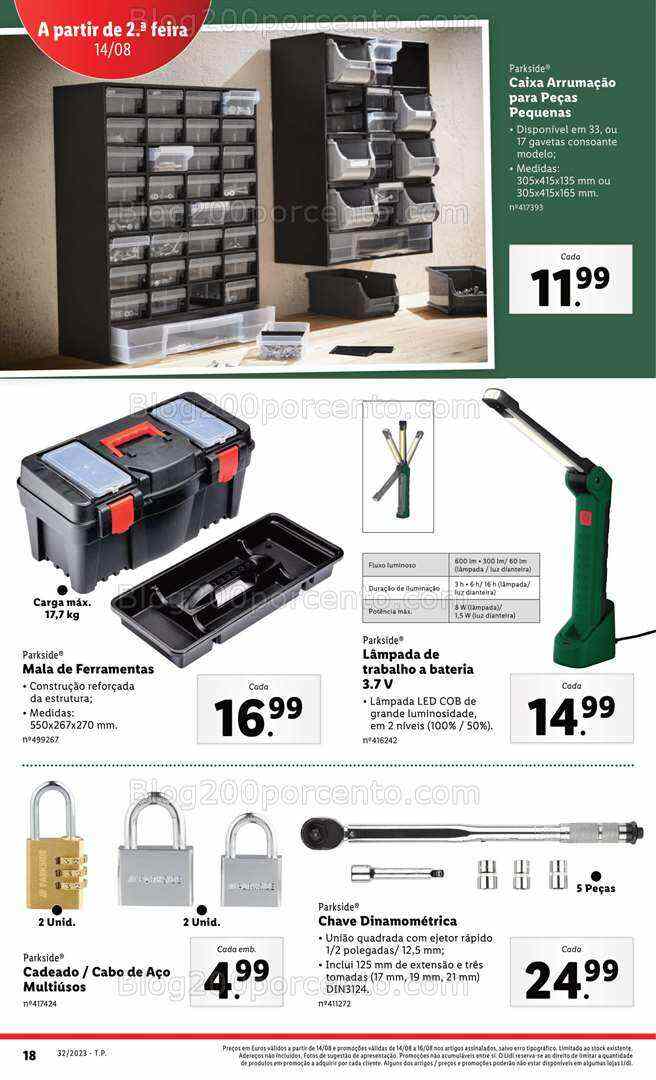 Antevisão Folheto LIDL Bazar Promoções de 10 a 16 agosto