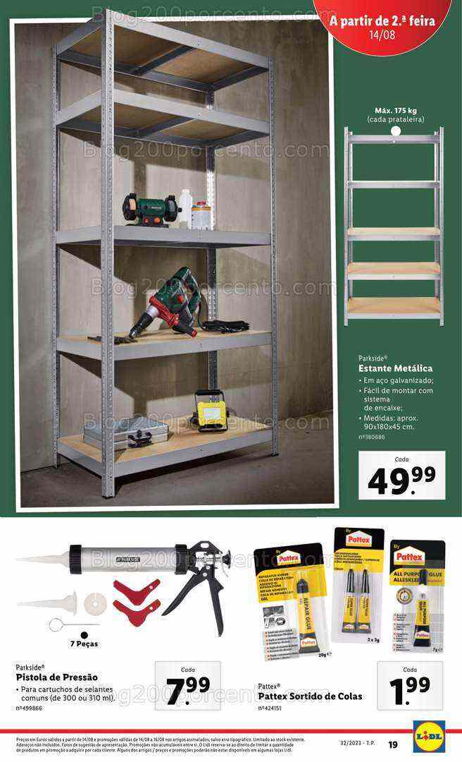 Antevisão Folheto LIDL Bazar Promoções de 10 a 16 agosto