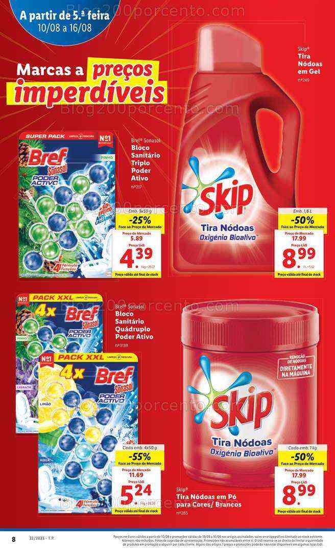 Antevisão Folheto LIDL Marcas a Preços Imperdíveis Promoções de 10 a 16 agosto