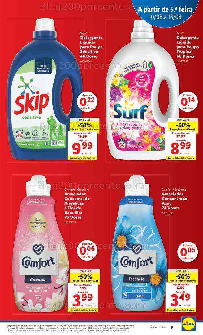 Antevisão Folheto LIDL Marcas a Preços Imperdíveis Promoções de 10 a 16 agosto