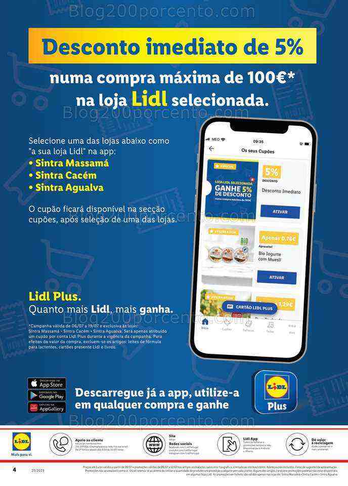 Antevisão Folheto LIDL Extra Promoções de 6 a 12 julho