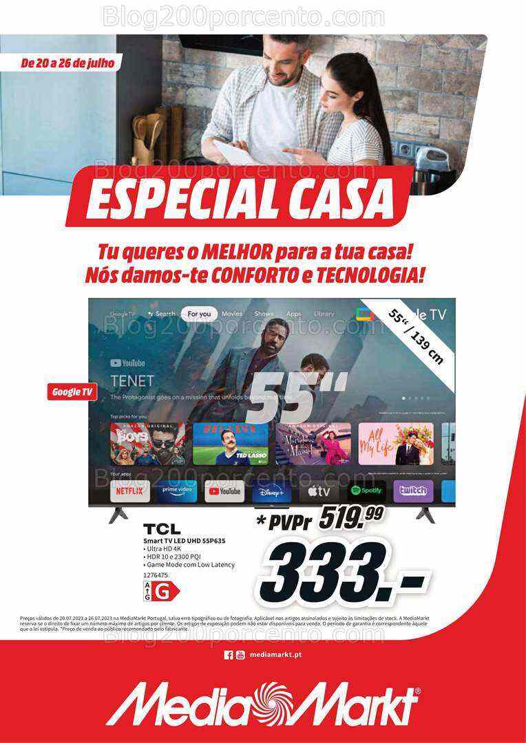 Antevisão Folheto MEDIA MARKT Especial Casa Promoções de 20 a 26 julho
