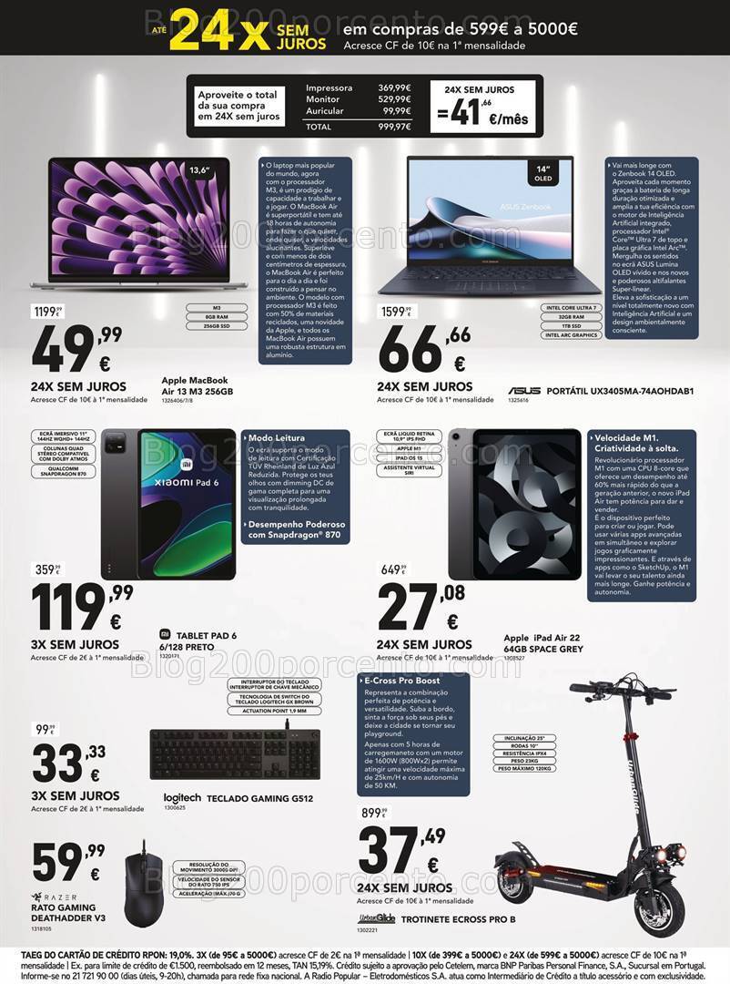 Antevisão Folheto RADIO POPULAR Promoções de 1 a 9 abril