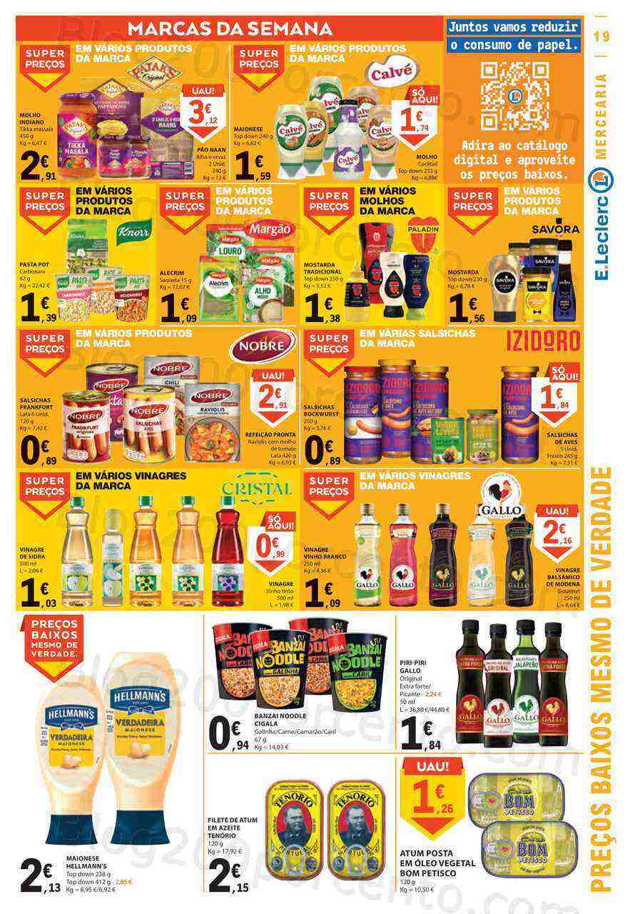 Antevisão Folheto E-LECLERC Promoções de 2 a 8 março