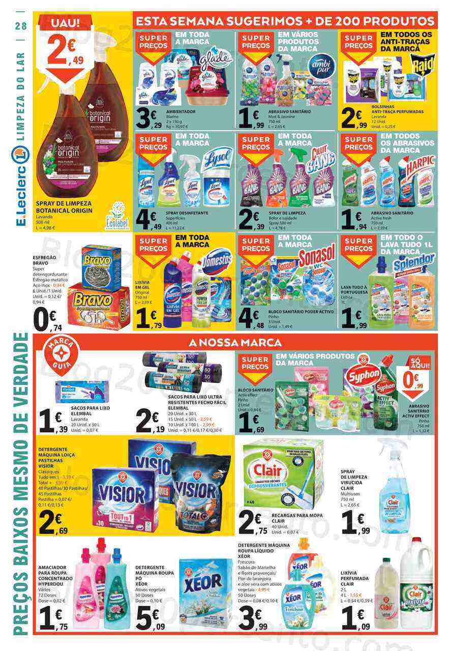 Antevisão Folheto E-LECLERC Promoções de 2 a 8 março