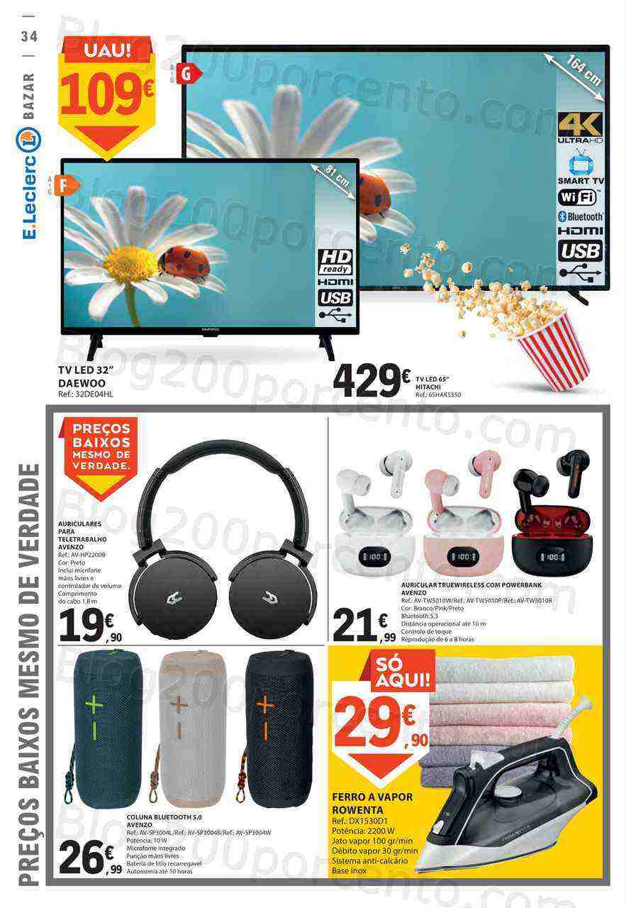 Antevisão Folheto E-LECLERC Promoções de 2 a 8 março