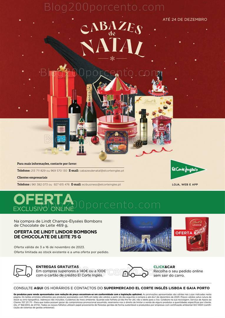 Antevisão Folheto EL CORTE INGLÉS Promoções 3 a 16 novembro