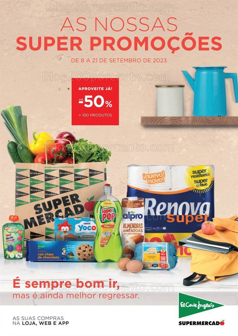 Antevisão Folheto EL CORTE INGLÉS Promoções de 8 a 21 setembro