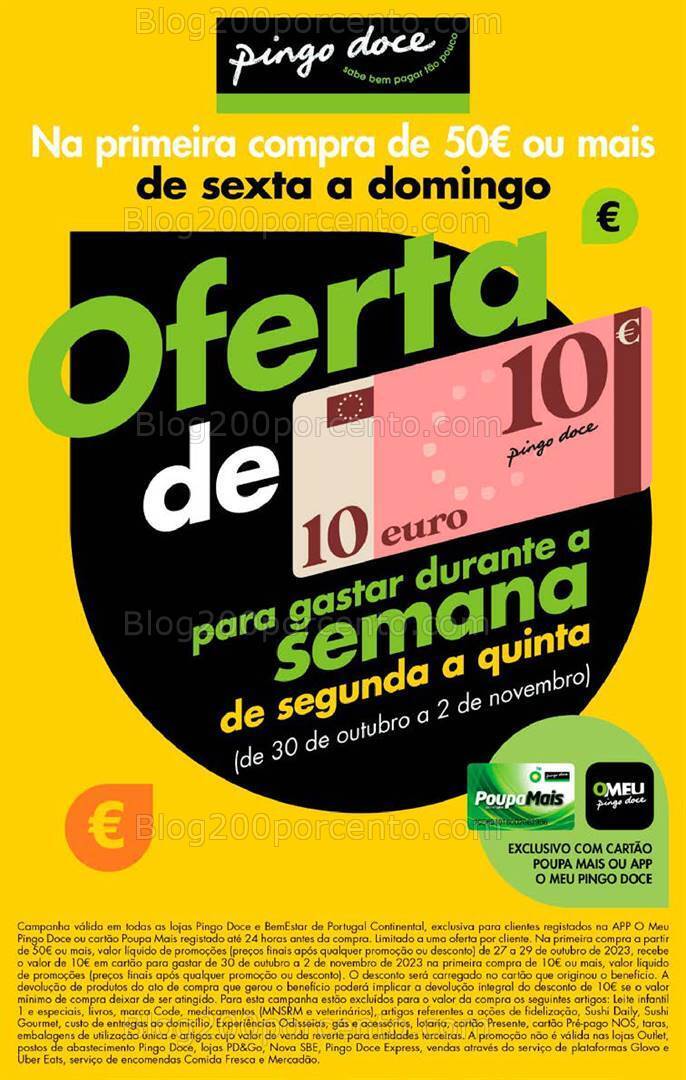 Antevisão Folheto PINGO DOCE Promoções Fim de Semana - 27 outubro a 1 novembro