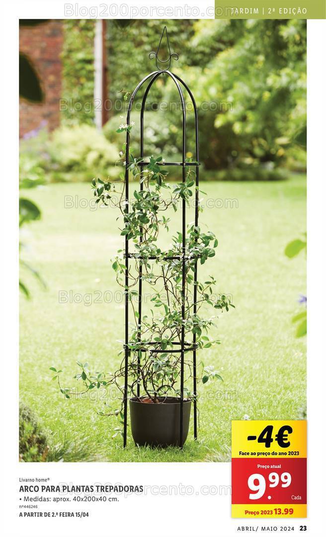 Antevisão Folheto LIDL Jardim Promoções a partir de 1 abril