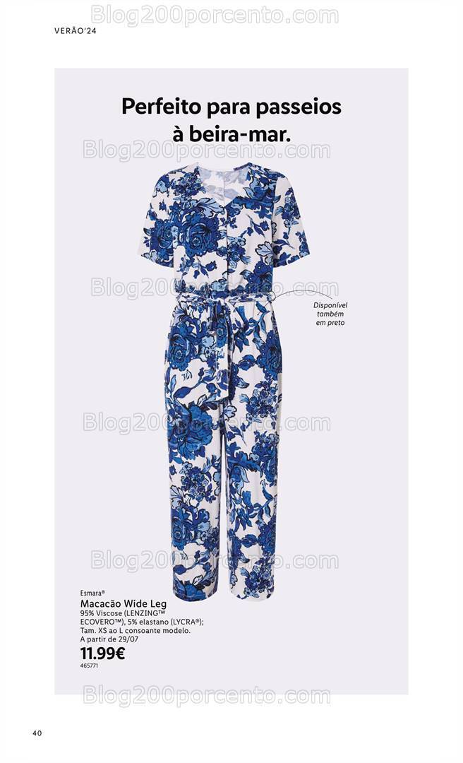Antevisão Folheto LIDL Especial Esmara Moda Verão Promoções a partir de 3 junho