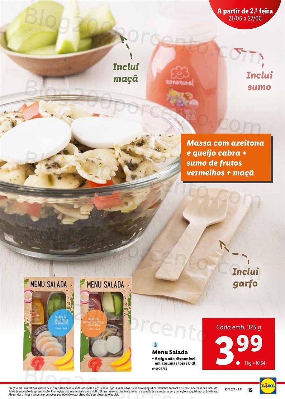 Antevisão Folheto Lidl Promoções de 21 a 27 junho