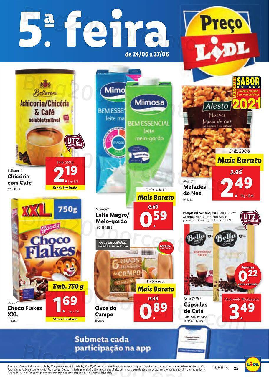 Antevisão Folheto Lidl Promoções de 21 a 27 junho