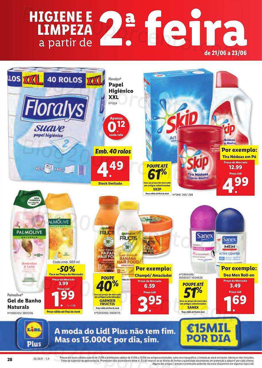 Antevisão Folheto Lidl Promoções de 21 a 27 junho