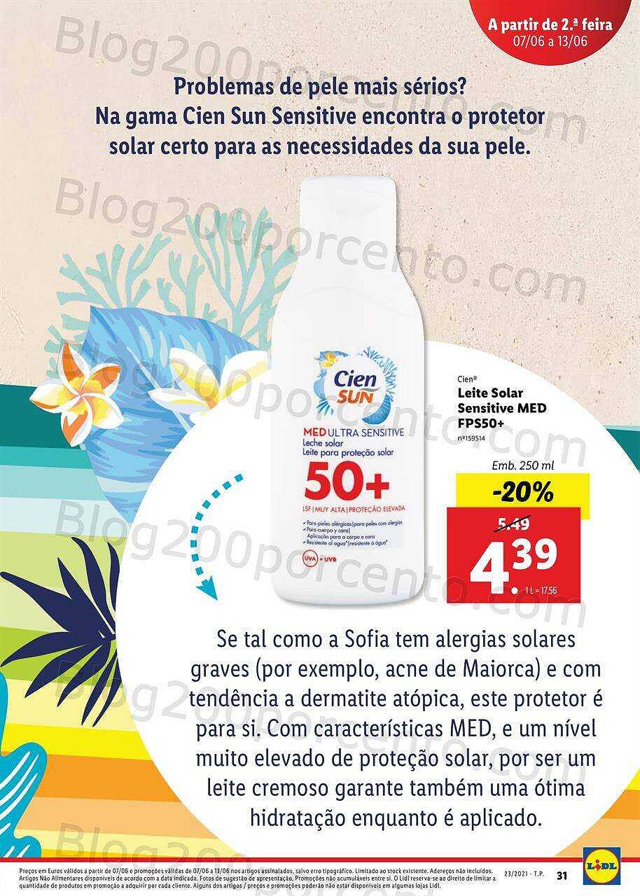 Lidl Especial Sol Praia Verão